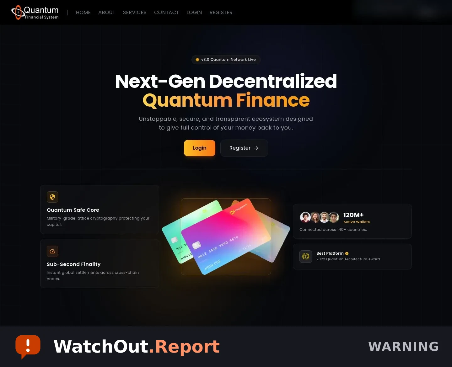 WatchOut for "Quantum Financial System" sites that ask for your crypto wallet recovery phrase
