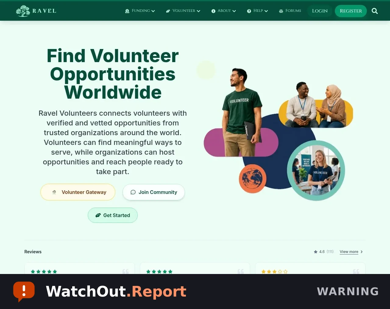 WatchOut for the Verdant Volunteers scam, now operating as Ravel Volunteers