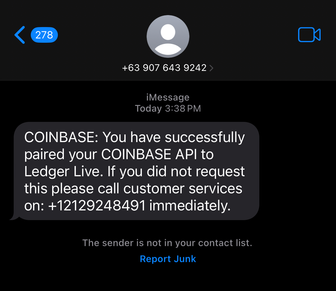 Coinbase Pairing Scam