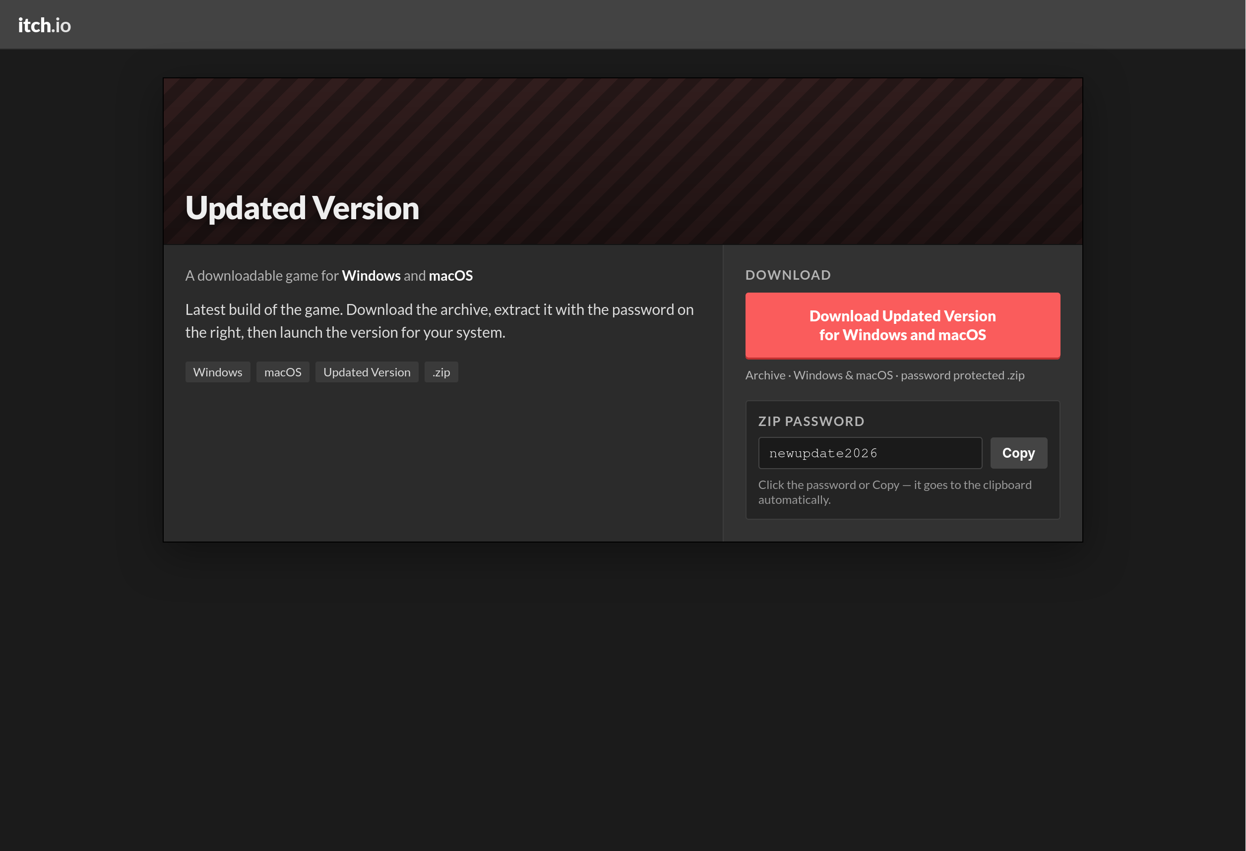 Fake Game Download Malware Scam example