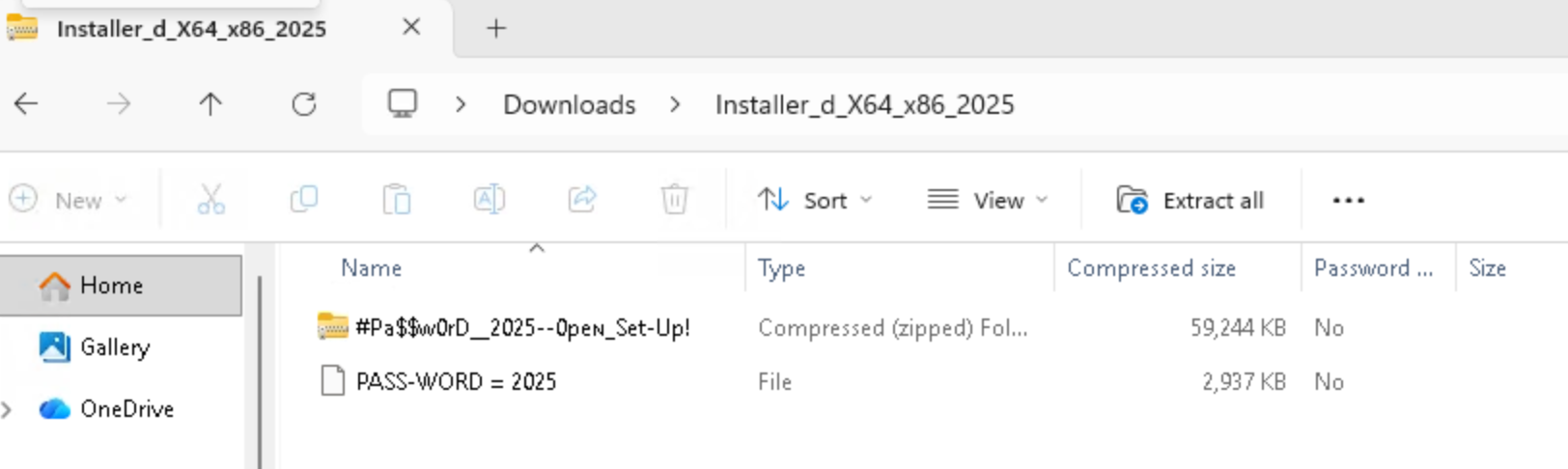 TuntunSahur malware uses a nested password-protected ZIP to deliver an installer | Screenshot 3
