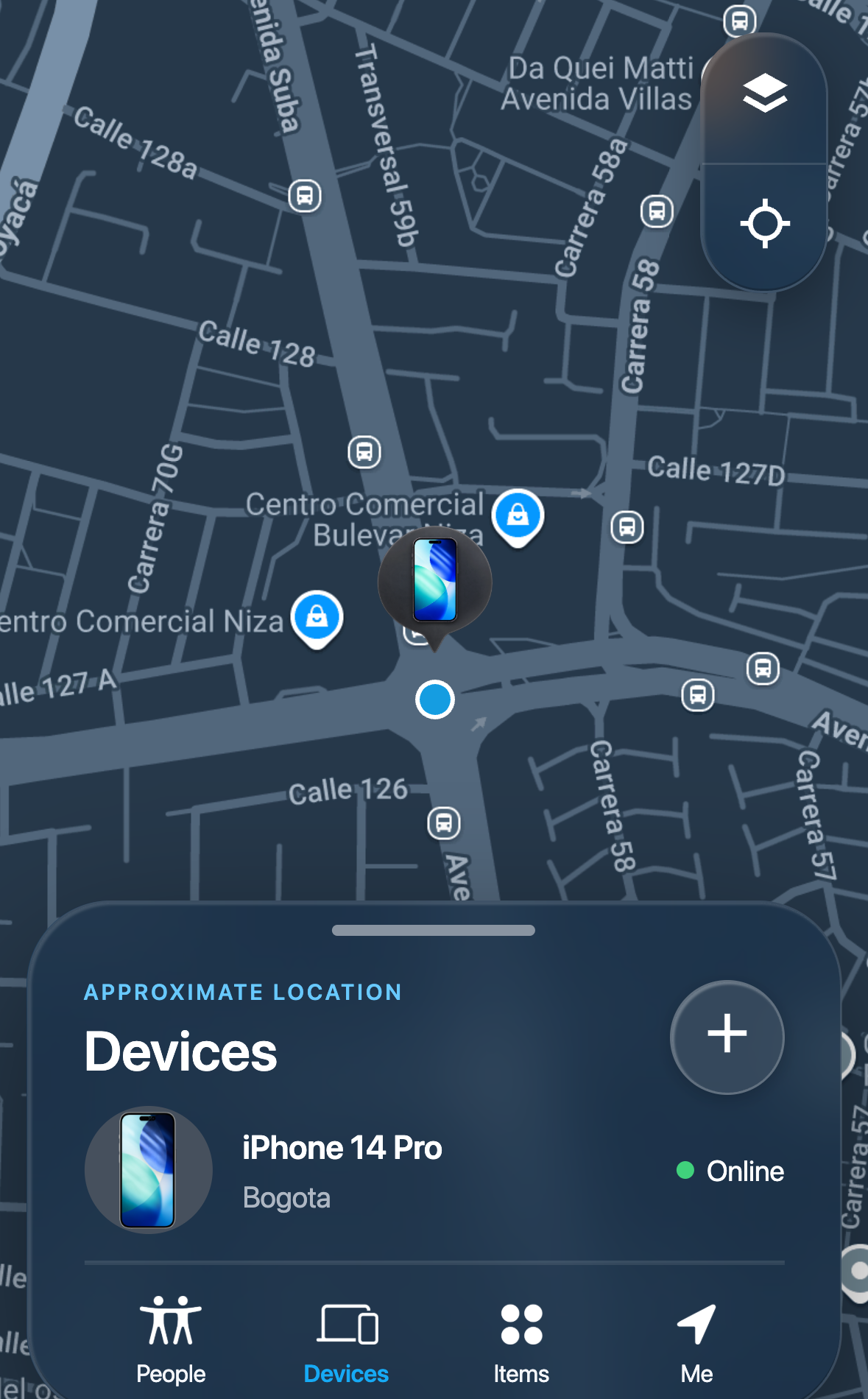 Lost Device Location Passcode Scam example