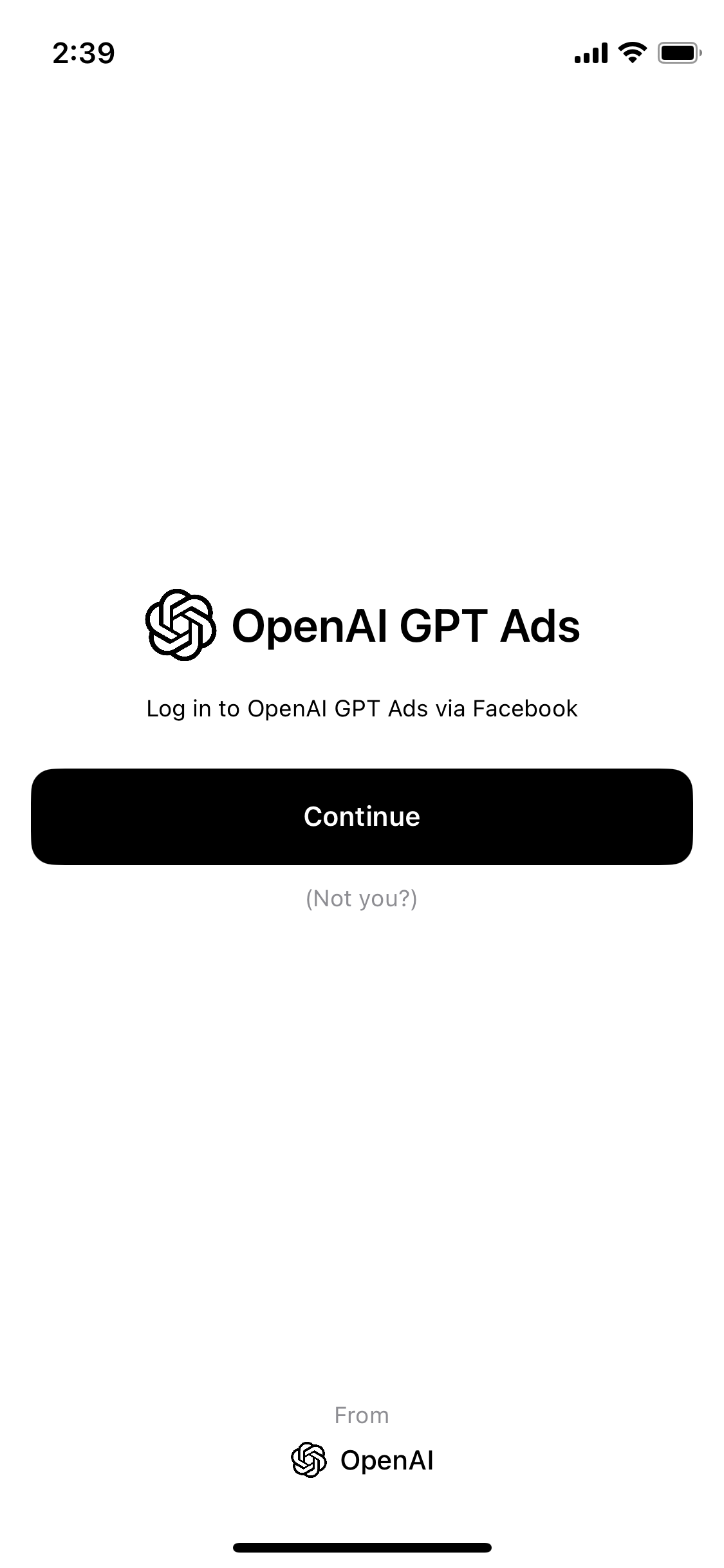 TestFlight Invite for OpenAI AdsGPT Marketing Offering Free Ad Credits | Screenshot 3